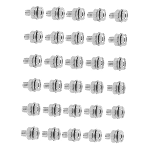 ifundom 30pcs Bike Brake Cable Retainer Brake Wire Fastening Anchors Bicycle Adjustment Screws With Nuts And Washers For Bicycle Motorcycle