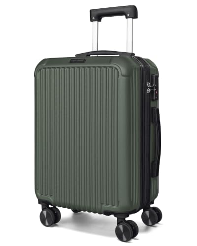 Image of LIGHT FLIGHT 20 Inch Carry On Luggage 22x14x9 Airline Approved, Fresh Green