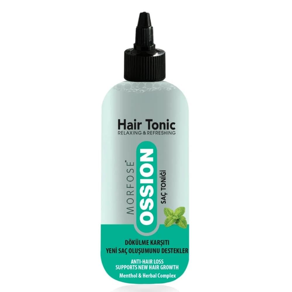 Morfose Tónico capilar Ossion, 300 ml, mentol y complejo de hierbas, relajante, refrescante, antipérdida de cabello, uso unisex