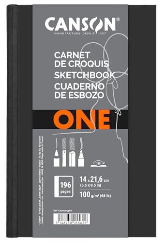 Sketchbook A5 100g/m², Canson, ArTBook One, 98 Folhas