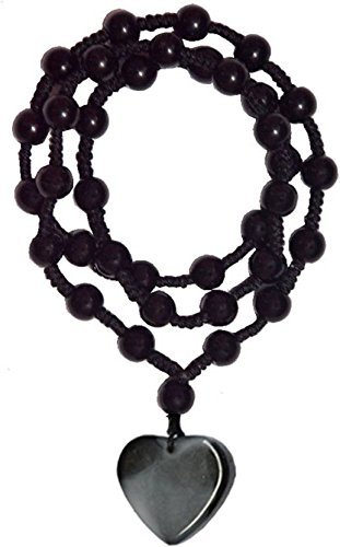Heart Shaped Black Beaded Necklace for Men & Women | Unisex Boho Style Acrylic Chain | Minimalist Fashion Jewelry for Casual Wear, Party & Gift Occasions-image-35