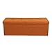 Otto & Ben Folding Box Chest with Smart Lift Top Upholstered Tufted Ottomans Bench Foot Rest for Bedroom and Living Room, 45
