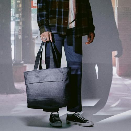 Incase Crosstown Tote Durable, Weather Resistant Tote Work Travel Daily Use Faux Fur Lined laptop Pocket Travel Pass-Through4