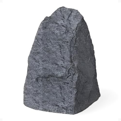 Algreen Faux Rock Cover, Decorative Accent for Garden & Landscaping, Warm Gray - Realistic Outdoor Hideaway for Pipes, Wells, Cable Boxes & Sprinkler Valves