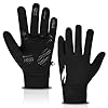 WESTWOOD FOX WFX – Guantes térmicos de invierno resistentes al viento, guantes de correr con pantalla táctil, cálidos, antideslizantes, de silicona, guantes de ciclismo para hombres y mujeres, puños elásticos para conducir, esquí, correr, fútbol y deportes