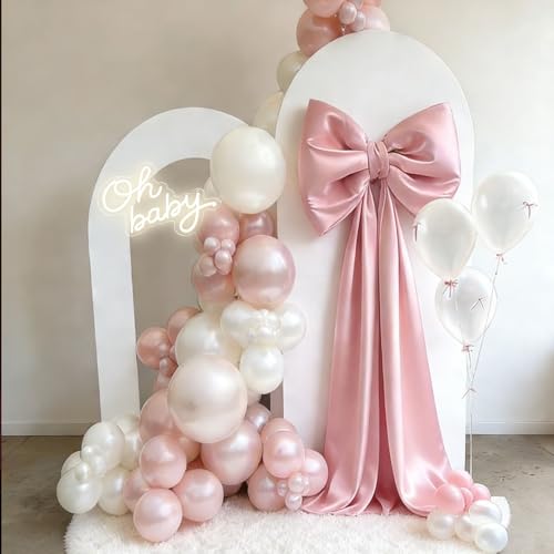 Image of Oh Baby LED Neon Sign for Backdrop, Baby Shower Nursery Decor Dimmable USB | Backdrop & gender reveal sign. Warm white glow for party photos, dimmable for baby showers, birthday parties & nursery decor