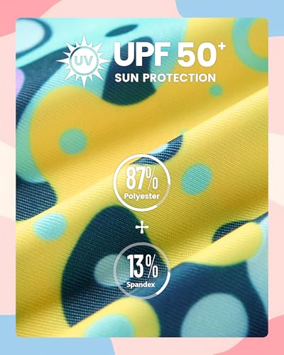Image of Angel season Girls Swimsuits Kids Bathing Suit One Piece Swimwear with UPF 50+ Cute