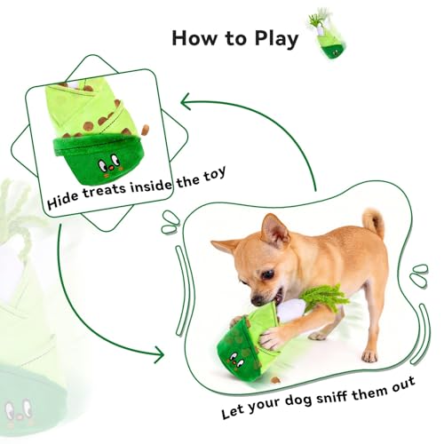 Dog Toy, Interactive Toys For Dogs, Hide And Seek Treats With Hidden Squeakers, Durable Slow Feeder For Mental Stimulation, Boredom Relief & Reward-Based Play - Image 4