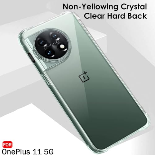 Image of TheGiftKart Crystal Clear Back Cover Case for OnePlus 11 5G | 360 Degree Protection | Shock Proof Design | Transparent Back Cover Case for OnePlus 11 5G (PC & TPU, Transparent Bumper)