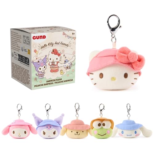 GUND Sanrio Hello Kitty and Friends Camping Surprise Plush Toy Mystery Unboxing Stuffed Animal for Ages 1 and Up Multicolor 3.5 (1 of 6 Styles)