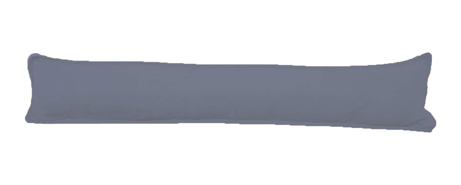 Marilyn Bed & Bath Plain Fabric Draught Energy Saver Excluders Draft Insulator Draft Stopper For Door Window Hallway (Silver, 6)