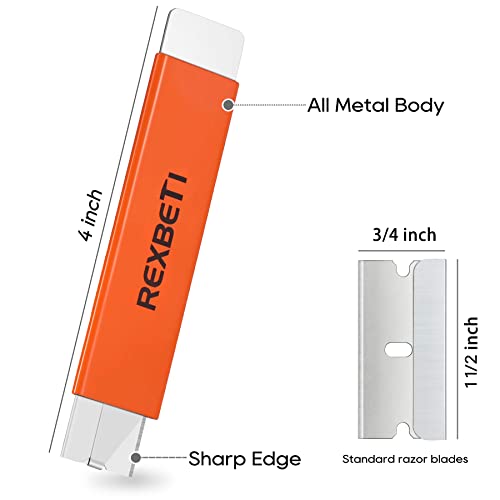 Rexbeti 12 Pack Box Cutter, Retractable Cardboard Cutter, Handy Box Opener, Single Edge Razor Blade Box Cutter Set For Packages Papers And Boxes, All Metal Body Utility Knife #TOP1