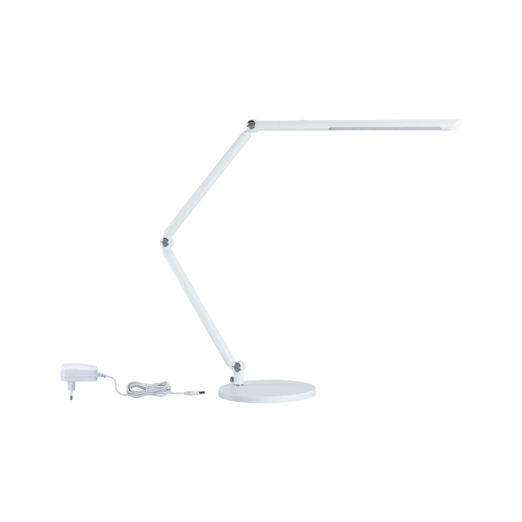 Paulmann 78911 LED Schreibtischleuchte FlexBar White Switch Tunable White incl. 1x10,6 Watt dimmbar Assistenzleuchten Weiß Tischleuchte 3000 K