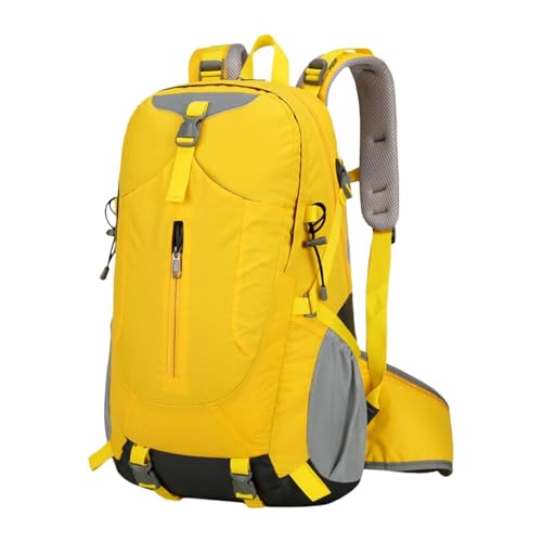 Zaino comodo da giorno da arrampicata su roccia per correre in spalla Ciclismo Campeggio da trekking giallo