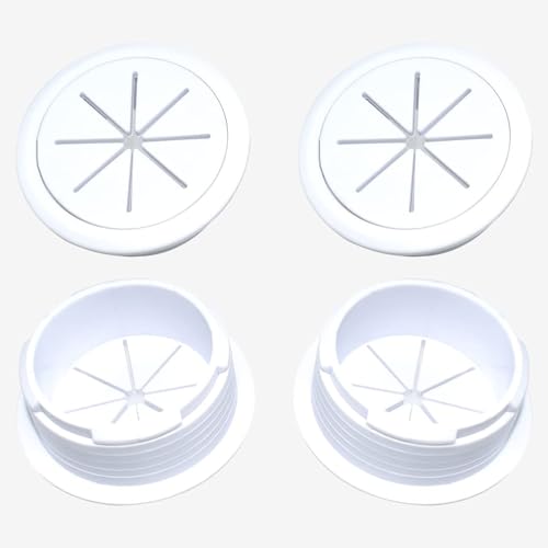 Tutuya TTY-DS-M6 Desk Grommet, 6Pcs Flexible 2 Inch (50Mm) Desk Cable Grommet Desk Cable Hole Covers thumb #1