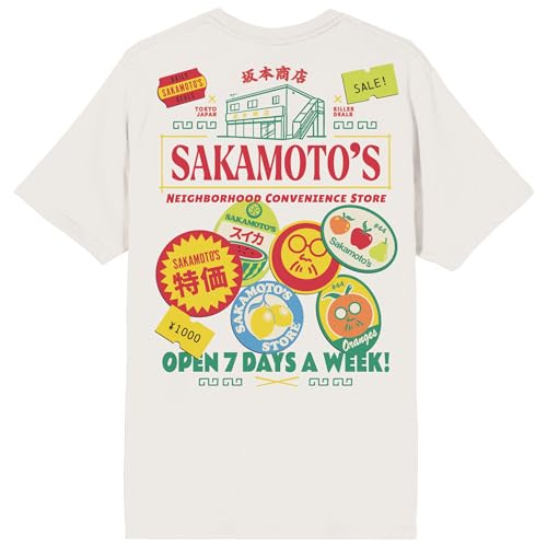 Sakamoto Days Oversize Fruit Stickers On Tofu Short Sleeve Adult T-Shirt3