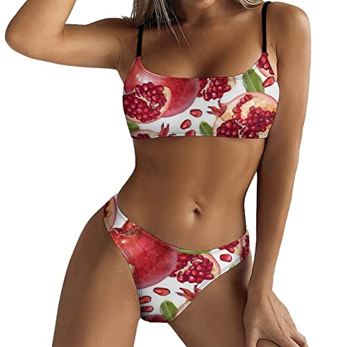 BKSCAYXS Mode-Bikini für Frauen, lässig, hoch tailliert, Crop-Top,...