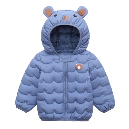 Ochine Unisex Winter Down Coats for Kids Baby Boys Girls Light Puffer Padded Jacket Bear Hoods Infant Outerwear