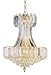 Trans Globe-Eight Light Polished Brass Up Chandelier-9684 PB