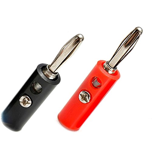 uxcell Banana Plugs 20 Pzs Conector Audio Plata miniatura 5