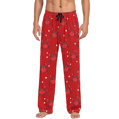 Image of Fisyme Mens Pajama Pants Men's Pajama Bottoms Soft Sleep Lounge Pj Pants
