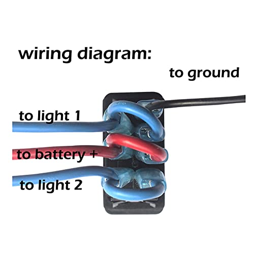 Image of Windshield Wiper Washer Rocker Switch 7 PIN (ON)-Off-ON Toggle Switch for Car Boat Yacht Van Pickup SUV SXS 12V 24V