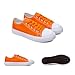 The Fashion Supply Classic Unisex Low-Top Canvas Sneakers – Boys Girls and Toddler Casual Lace-Up Shoes with Rubber Sole, Includes Extra White Shoelaces