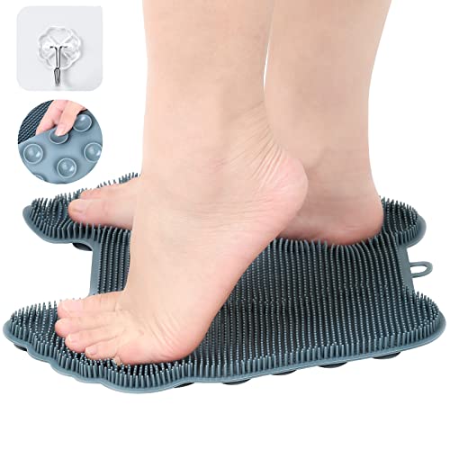 Fußmassagegerät Scrubber Cleaner Verbessert die Fußzirkulation Reduziert Fußschmerzen - Beruhigt müde Achy-Füße - Rutschfest mit Saugnäpfen (gray) Cover