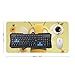 Happy Bee Desk Mat Non-Slip Laptop Writing Pad Large Keyboard Mousepad with Rubber Base 23.6