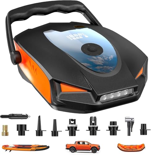 Zuxiga 50PSI Paddle Board Pump, Electric High Pressure SUP Pump, Dual Stage Inflation & Deflation...