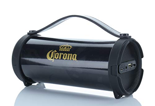 Corona HiFi Portable Bluetooth Speakers Powerful Wireless Boombox Tube Speakers with Long Lasting Rechargeable Battery Supporting Bluetooth, USB and Aux Connections (CJHP002) Black/Gold Corona HiFi Portable Bluetooth Speakers Powerful Wireless Boombox Tube Speakers with Long Lasting Rechargeable Battery Supporting Bluetooth, USB and Aux Connections (CJHP002) Black/Gold