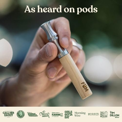 fm prominent flavored air device  naturally switch from bad habits  maple barrel and stainless steel mouthpiece