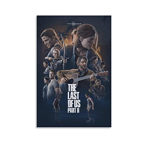 Póster decorativo de The Last Of Us Part 2 para pared, póster de pared e imagen artística,...
