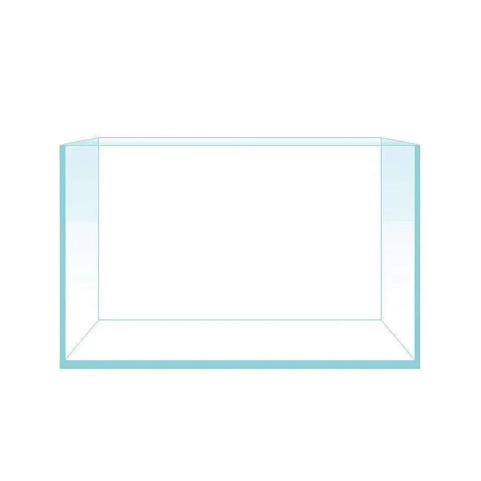 Acuario Acuario de Vidrio con Forma de Tortuga Rectangular, Estilo península, de Primera Calidad, Ultra Transparente, sin Bordes Peces Acuario