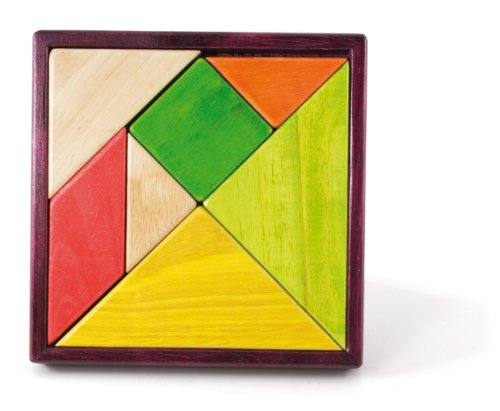 Jeujura - Gamme SMIR - 22136 - Jeu de société - Tangram Bois 18 cm Cover