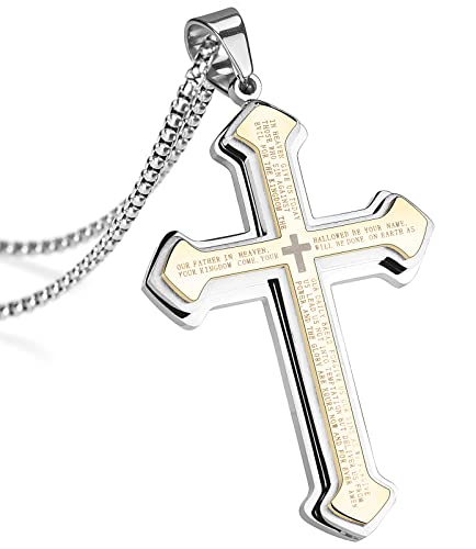 Collier pendentif aigle acier inoxydable cadeau chrétien symbolique unique