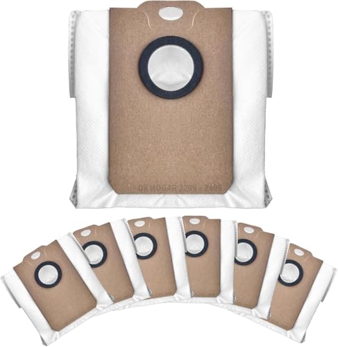 6 Bolsas de recambio Conga 2299-2499-7490-8290 genérico compatible para Aspirador Conga 2299, Aspirador Conga 2499, 7490, 8290. Repuesto compatible