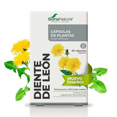 Soria Natural Diente de León Cápsulas - Propiedades Diuréticas y Depurativas - Contribuye a la Eliminación de Líquidos y a Mejora la Función del Hígado - Caja con 30 Cápsulas de 690 mg