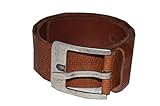 Cowboysbelt The Belt Ledergürtel Farbe: Braun mit Streifenprägung