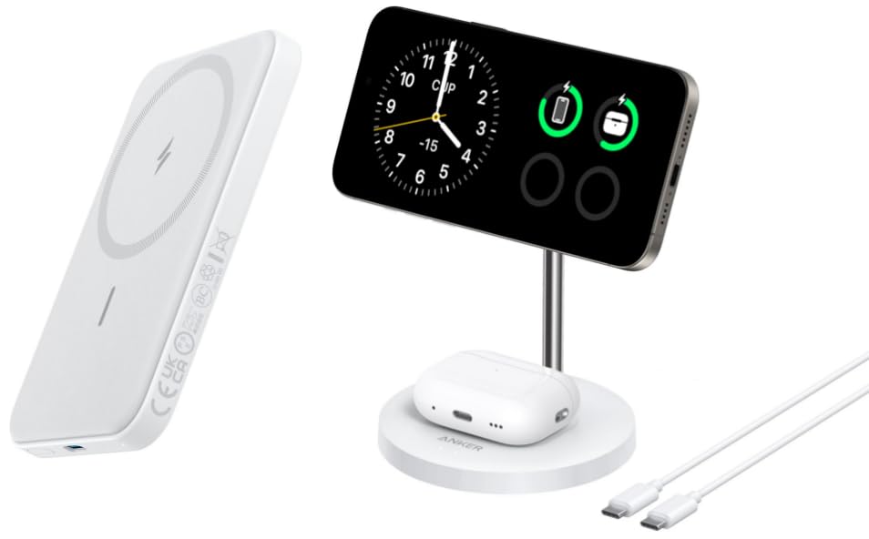 Anker Powerbank 621 met geïntegreerde Lightning-aansluiting, 12 W MFi-gecertificeerde externe accu, 12 W MFi-gecertificeerde externe accu, compatibel met iPhone 14/14 Pro/14 Plus/14 Pro Max, iPhone 13 Anker Powerbank 621 met geïntegreerde Lightning-aansluiting, 12 W MFi-gecertificeerde externe accu, 12 W MFi-gecertificeerde externe accu, compatibel met iPhone 14/14 Pro/14 Plus/14 Pro Max, iPhone 13