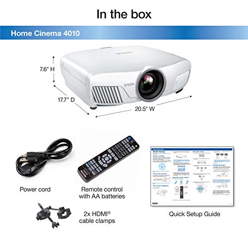 Image of Epson Home Cinema 4010 4K PRO-UHD (1) 3-Chip Projector with HDR