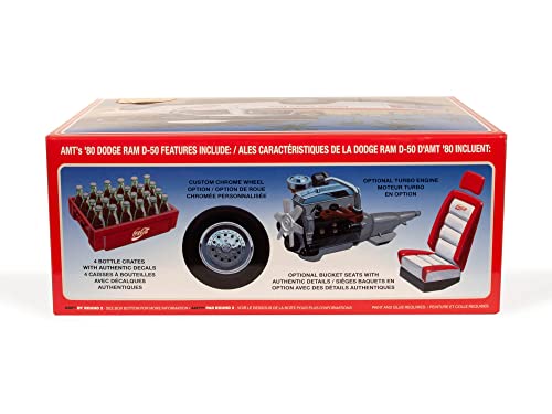 Kit modelo Dodge Ram D-50 Coca-Cola 1:25 miniatura 3