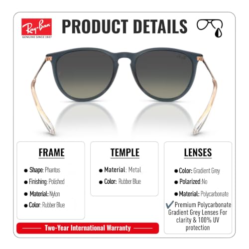 Image of Ray-Ban RB4171 ERIKA CLASSIC Phantos Shaped Sunglasses for Women with Official RAYBAN Eyewear Kit