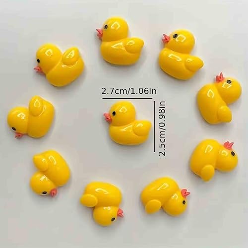 Set de 7 imanes decorativos de pato amarillo para nevera miniatura 4