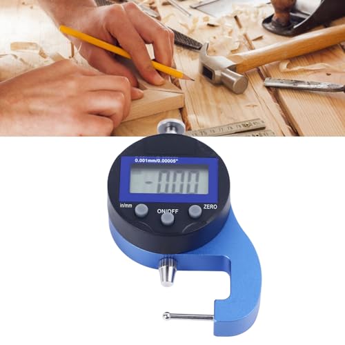 Calibrador de espesores digital, instrumento de medición industrial de aleación de aluminio, calibrador para tubos, micrómetro digital para mecanizado miniatura 5
