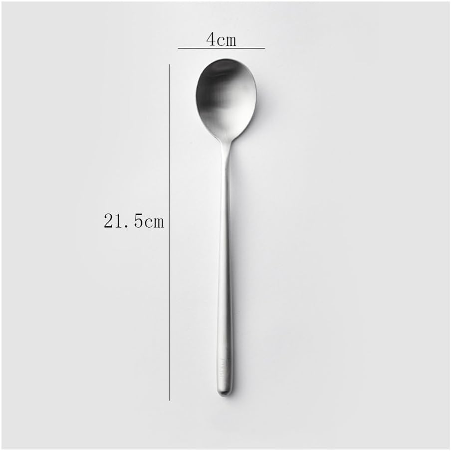 Serving Spoon, 4pcs 304 Stainless Steel Table Spoon, Household Long Handle Rice