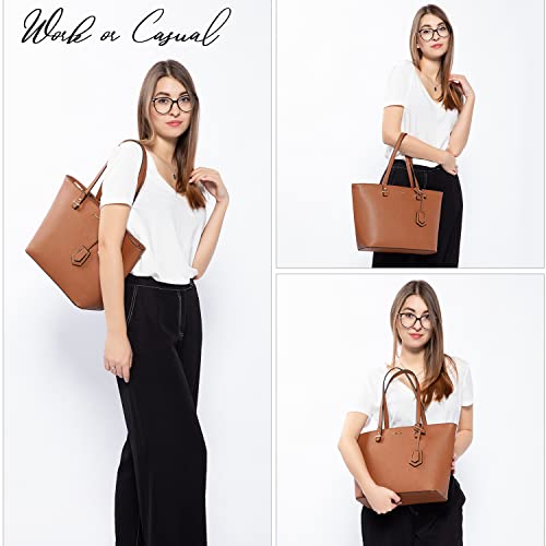Image of LOVEVOOK Purse for Women Fashion Tote Bag Shoulder Handbags Top Handle Satchel Bags with External Pocket