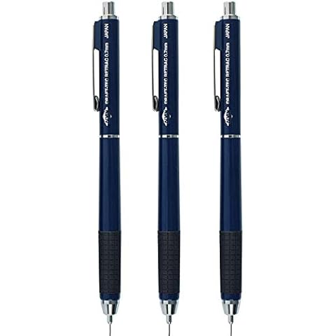 Alvin DR07 Draf-Tec Retrac Druckbleistift, 0,7 mm, Druckspitze, integrierter Radiergummi Cover