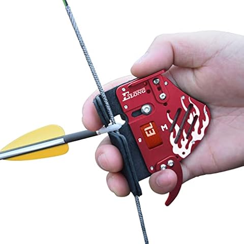 ELONG Archery Leather Finger Tab with Aluminium Plate Cover
