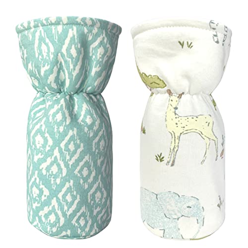 Image of abracadabra Cotton Bottle Modern Cover (Set Of 2) - Savanna, Multicolor